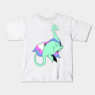 trans lochness monster Kids T-Shirt